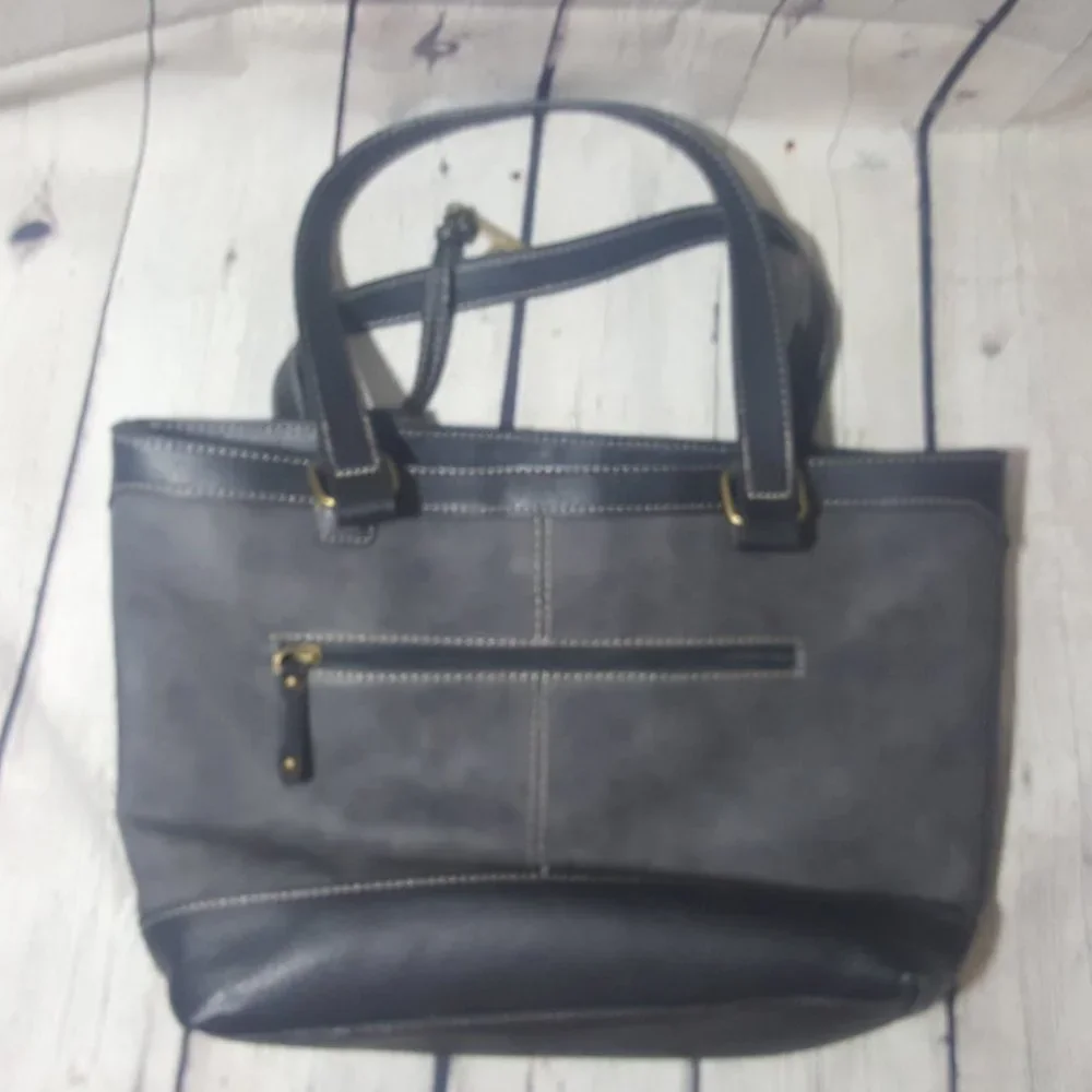 boc Born Concepts Gray Pebbled Shoulder Bag Purse - Picture 4 of 9